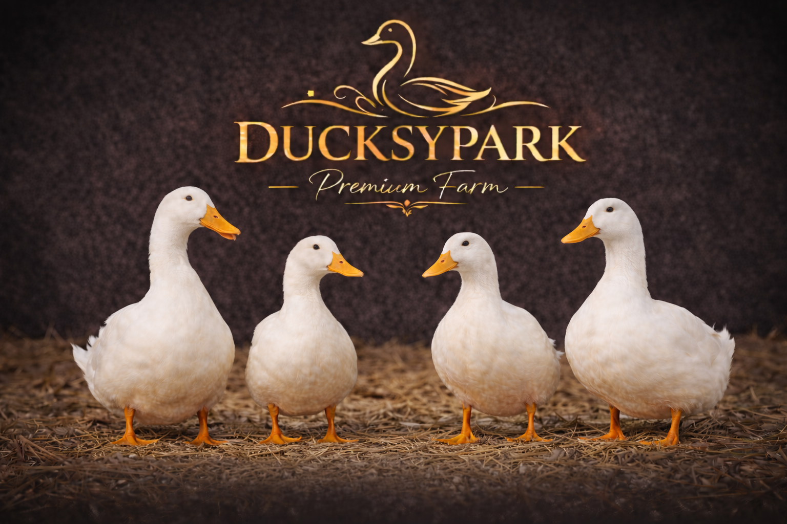 4 Adet Pekin Ördeği Ailesi