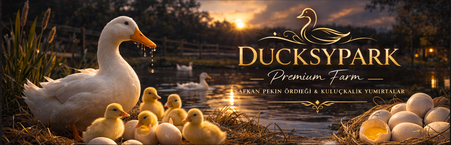 Gerçek Pekin Ördeği ve Yavruları